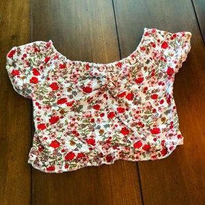 Floral crop top